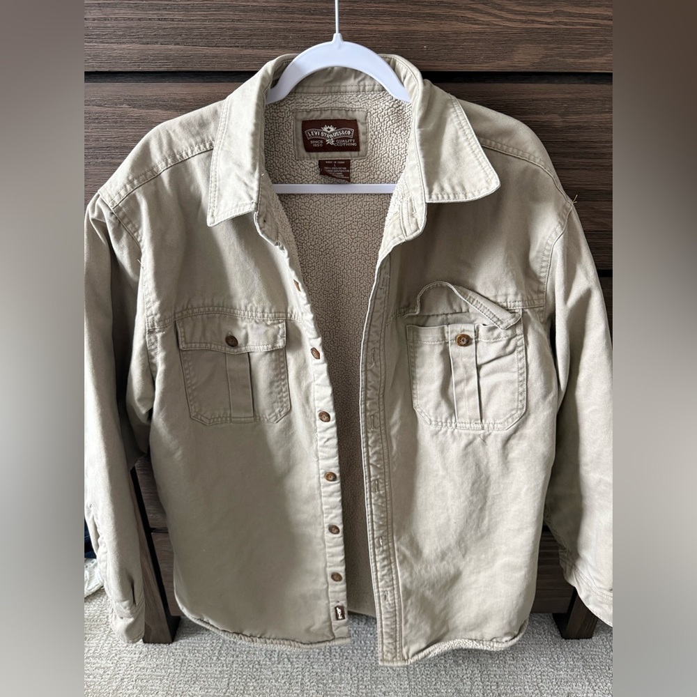 Levi's Cream Sherpa Jacket